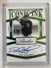 2024 Panini Flawless II-PK Paul Konerko Emerald Auto /5 SSP White Socks