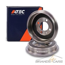ATEC 2x BREMSTROMMEL HINTEN LINKS RECHTS FÜR SEAT IBIZA SKODA FABIA VW FOX POLO 