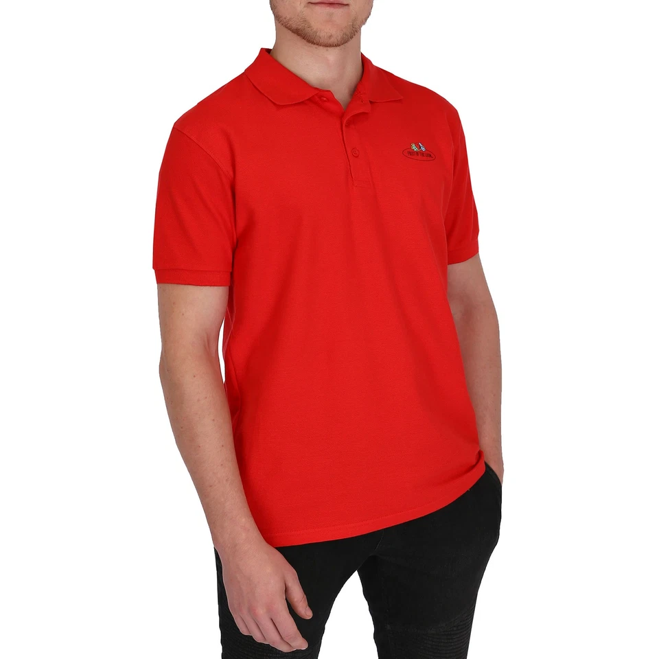 Fruit of the Loom Herren Premium Poloshirt mit Vintage-Logo Druck auf der Brust - Bild 1 von 1