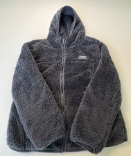 Eddie Bauer Sherpa Hoodie Full Zip Kids 8-10 Grey