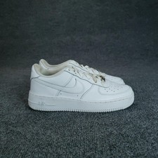 Nike Air Force 1 Low Shoes Youth Size 6.5Y White Leather Sneakers DH2920-111
