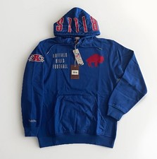 Mens Mitchell  Ness Buffalo Bills NFL Team OG 2.0 Fleece Hoodie Vintage Logo