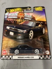 2025 Hot Wheels Premium Nissan Laurel C33 #137 Black BOULEVARD  HTF