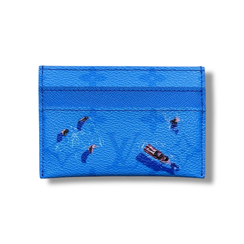 Louis Vuitton LV Blue Lagoon Pool Double Card Holder with Box M14862 SHIPS FAST - Image 3 of 4