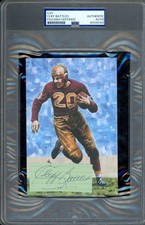 Cliff Battles PSA DNA Signed Goal Line Art Card Cut GLAC Autographed