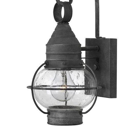 Hinkley Cape Cod 14" High Aged Zinc Outdoor Wall Light - Picture 3 of 8