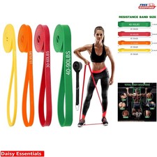4 Level Resistance Bands Set with Door Anchor - Perfect for Home  Gym Workouts