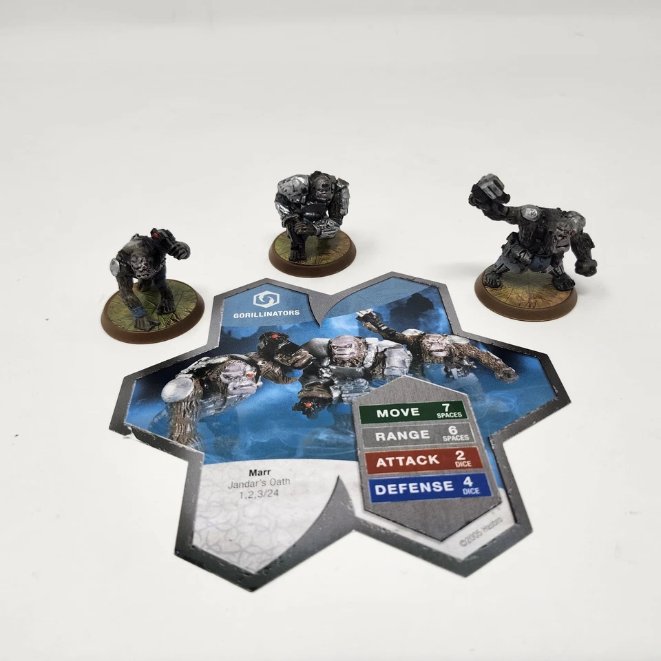 Juego completo de 3 figuras y tarjetas del ejército de Heroscape Jandar's Oath Wave envío gratuito Foto 4 de 4