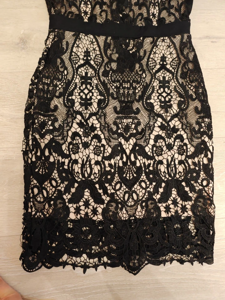 Wie Neu Paper Dolls  Schwarzes Spitzen Kleid 40 Träger Los  - Bild 3 von 4