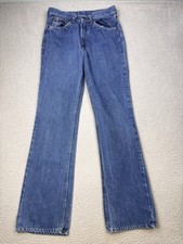 VINTAGE LEVIS Jeans Mens 31x34 Blue 40517-0913 Orange Tab USA Straight Leg 70s 