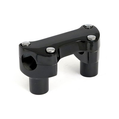 Riser Klemmen Set schwarz für 1'' Lenker für Harley Sportster Dyna FXR Softail