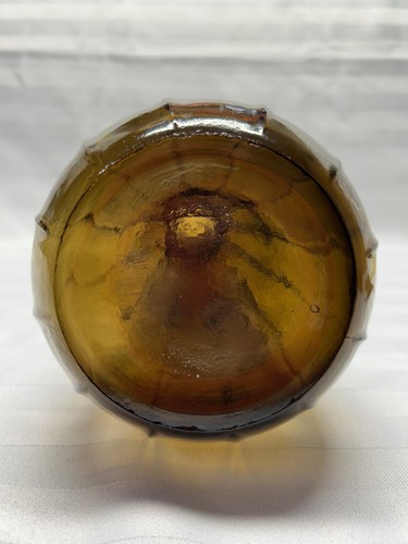 Vintage Brown Glass Genie Bottle with top~22" tall - Picture 6 of 14