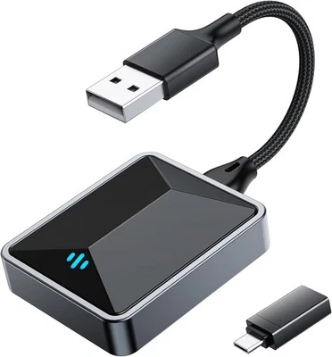 ✅2in1 Wireless CarPlay Adapter USB BT Dongle Box Für Apple CarPlay Android Auto