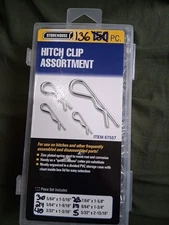136 Pc Hitch Clip Assortment