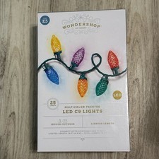 Wondershop 25ct Multicolor LED C9 Christmas String Lights 24  Lighted Length