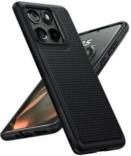 FNTCASE for Motorola Edge 2025 Case: Dual Layer For 2025, Black
