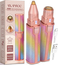 Facial Hair Removal for Women: 2-in-1 Rechargeable Nose Hair  Eyebrow Trimmer,