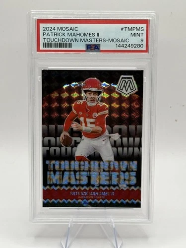 2024 Mosaic Patrick Mahomes II Touchdown Masters #TM-PMS SILVER MOSAIC PSA 9