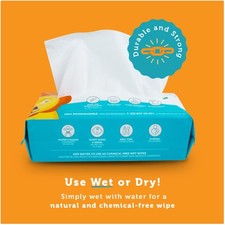 Natural Dry Baby Wipes - Fragrance-Free 2 Packs 