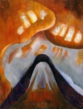 Mountain and Sky : 1925 : Arthur Dove : Archival Art Print