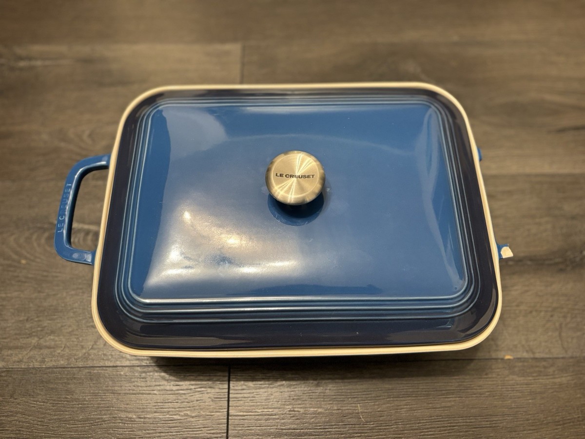 Le Creuset San Francisco Stoneware Rectangular Covered Baker, 4-Qt