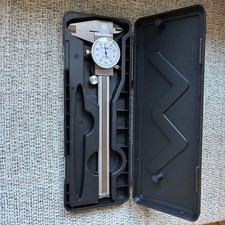 6" DIAL CALIPER CARBON STEEL SHOCKPROOF .001" OF ONE INCH.