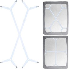 Sheet Fasteners Suspenders Straps - Adjustable Crisscross Bed Sheets Holder Clip