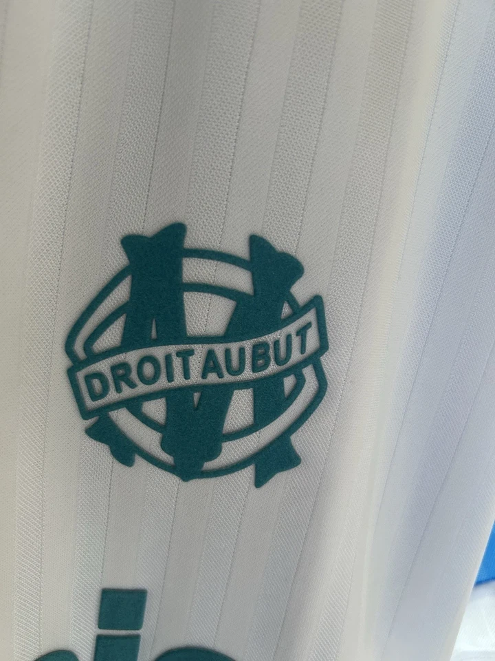 Olympique Marseille 89-91 Heim Fußball Trikot Medium Vintage Retro Panasonic - Bild 3 von 4