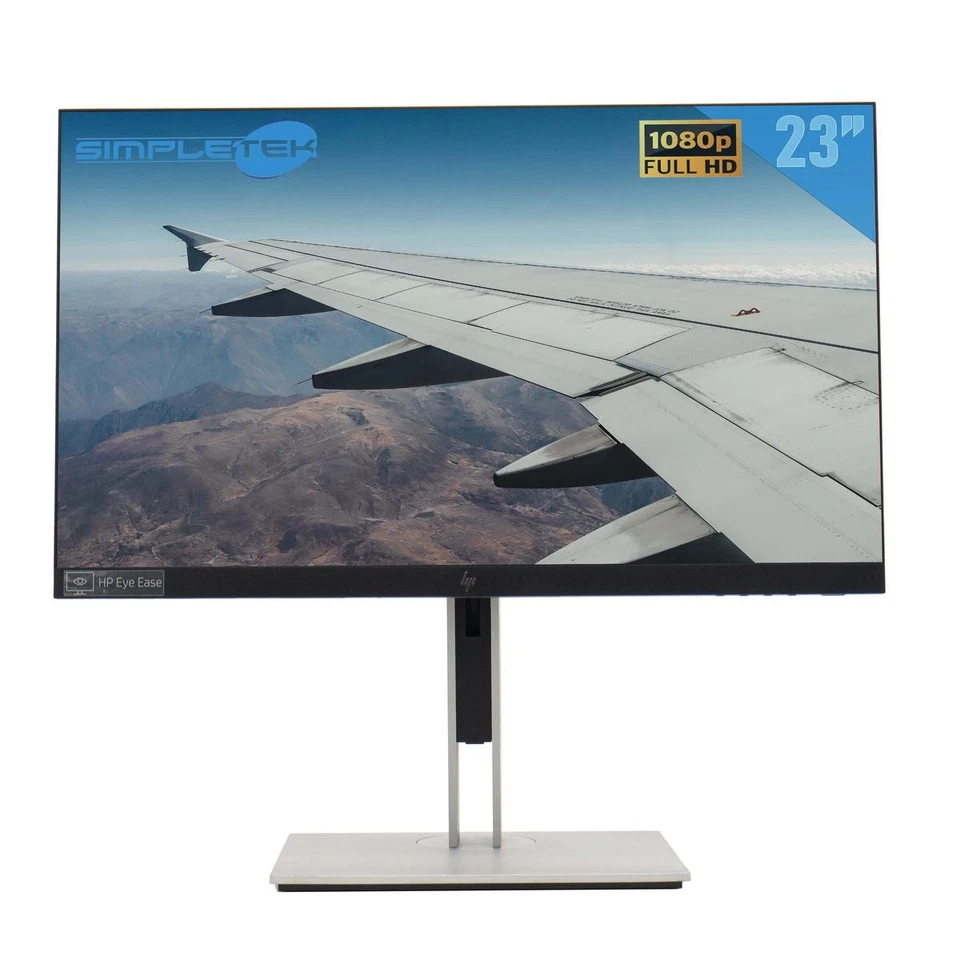 HP E23 G4 23" Full HD IPS LED Monitor Schwarz 60 Hz HDMI DP VGA VESA - Bild 1 von 4