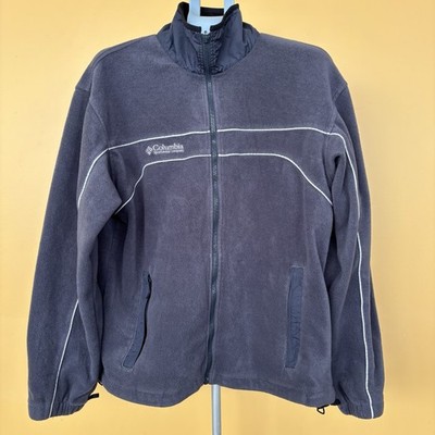 Columbia Fleece Jacket Mens Large Gray Bugaboo Core Liner Interchange Full Zip