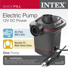 Intex Quick Fill DC 12V Electric Pump 23.0CFM 12V DC Power One Air Pump