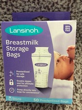 Lansinoh 50ct Pre-Sterilized Breastmilk Freezer Storage Bags