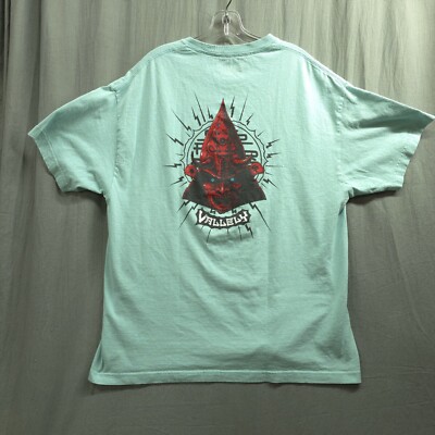 Street Plant Mike Vallely XL Skateboard T Shirt Teal Samurai