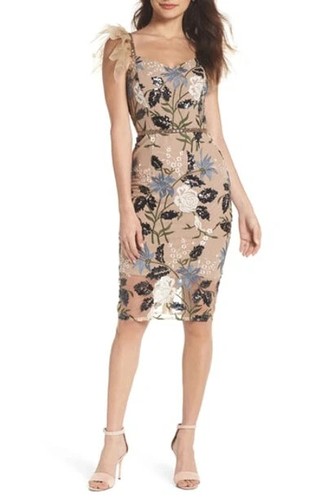Bronx & Banco Floral Pencil Dress AU14 / US12 | Cocktail Wedding Formal Lace