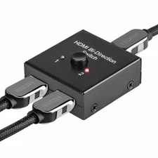 2x1 1x2 Ultra 4K Bi Direction HDMI 2.0 Switch Switcher Hub HDCP 3D 1080p