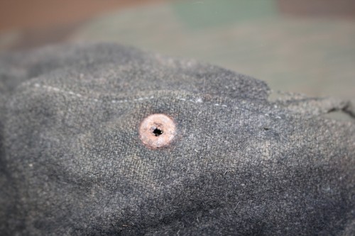 ORIGINAL WW2 GERMAN M43 M44 FELDMUTZE ARMY FIELD CAP REMAINS EASTERN FRONT WH/SS - Picture 5 of 19