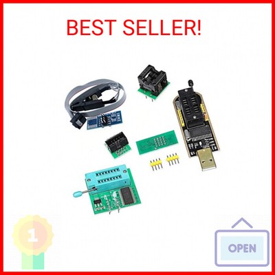 KOOBOOK 1Set CH341A 24 25 Series EEPROM Flash BIOS USB Programmer+SOIC8 SOP8 Tes