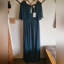 NWT Show Me Your Mumu Emily Empire Maxi Dress Emerald Green 2X