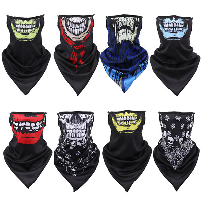 Mehrzweck Totenköpfe Biker Sturmhaube Hals Schlauchschal Schal Gesichtsmaske Wärmer Bandana
