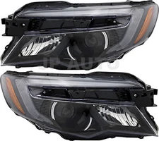 For 2016-2018 Honda Pilot Ridgeline Headlight Halogen Set Pair