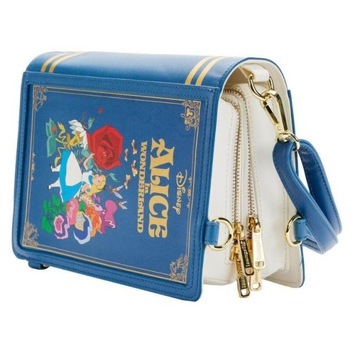 Bolso Bandolera Convertible Loungefly Disney Alicia en el País de las Maravillas Libro (NUEVO CON ETIQUETAS) - Imagen 6 de 12