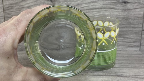 Vintage Libbey J. Scott Tennis Racket Lowball Whiskey Glasses HTF Barware 2pcs - Picture 7 of 17