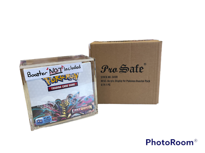 Pro-Safe Acrylic Display Case for Pokemon Booster Box UV Protection 34101 Pro-Safe Acrylic Display Case for Pokemon Booster Box UV Protection 34101