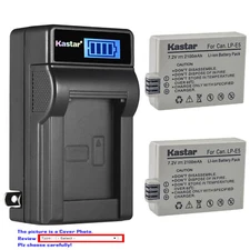Kastar Battery LCD Wall Charger for Canon LP-E5 LC-E5 Canon EOS Rebel Xsi Camera
