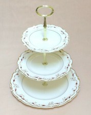 Royal Doulton " Strasbourg " (H4958) Trois Niveaux Stand de Gâteau
