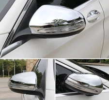 ABS Chrome Rear View Side Door Mirror Cover 2PCS For Mercedes-Benz GLC 2016-2021