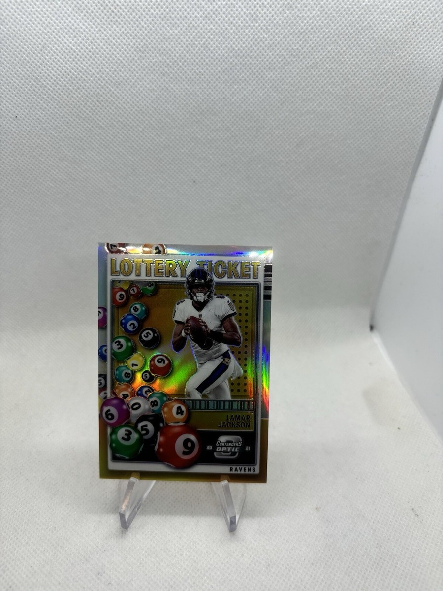 2021 Contenders Optic Lamar Jackson Lottery Ticket Silver