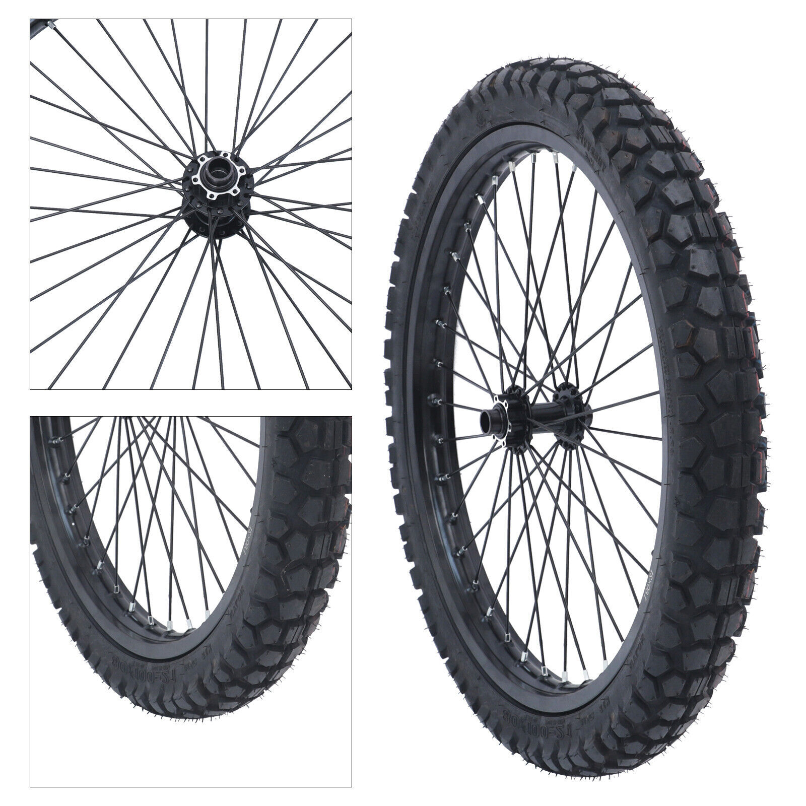 21 Inch Motorcycle Front Wheel Rim For Ebike Electric Bicycle 48V-72V With Tire