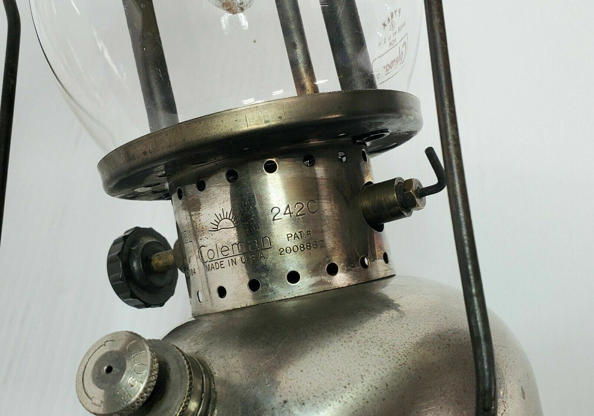 Vintage 1949 Coleman Lantern Model 242C Nickel Plated Vintage 1949 Coleman Lantern Model 242C Nickel Plated