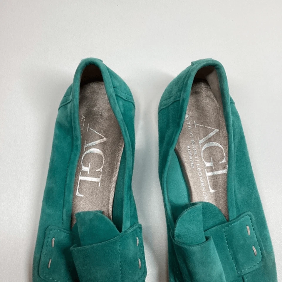 AGL suede turquouise Green Loafers Women's Size EU41 US10 - Image 4 of 4